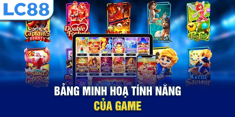 Bảng minh hoạ tính năng của game